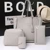 4pcs Women Girl PU Leather Handbag Shoulder Bag Tote Purse Satchel Clutch Hot