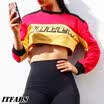 Womens Crop Top Pullover Camouflage Sweatshirt Jumper Tops Hooded Hoodie Blouse