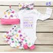 Newborn Infant Baby Girls Summer Clothes Rompers Leggings Playsuit Jumpsuit Lot