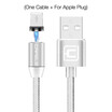 Cafele New LED Magnetic USB Cable for iPhone Micro USB Cable USB C Magnet Charger Nylon Cabo for Samsung Xiaomi Huawei