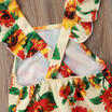 Newborn Baby Girls Sunflower Romper Jumpsuit Bodysuit Outfits Sunsuit Clothes