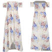 Women Floral Long Maxi Dress Off Shoulder Evening Party Summer Beach Sundress