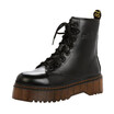High Quality Fashion Women Retro Shoes Cotton Boots Lace-Up Non-Slip Thick Heel Knight Martin Boots