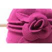 Flower Cloche Hat Soft Warm Wool 1920s 30s Downton Abbey Style Winter Ladies
