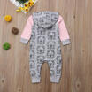 Fashion Newborn Baby Boys Girls Bunny Flower Romper Bodysuit Jumpsuit Outfit Set