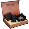 Siete lobos SEPTWOLVES cinturón para hombre hebilla automática de cuero para hombre cinturón capa superior combinación de cartera corta de cuero exquisito conjunto de caja de regalo L917