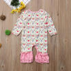 Newborn Infant Baby Girl Kids Cotton Romper Jumpsuit Bodysuit Clothes Outfit Set