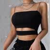 Fashion Women Tank Top Bustier Bra Vest Crop Top Bralette Blouse Singlet T Shirt