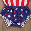 Newborn Kids Baby Clothes Girls Boy July Fourth Romper Jumpsuit Sunsuit Outfits