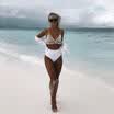 2018 Women Sequined Halter Splicing Swimsuit Bathing Swimming Push Up Bikini Bra