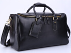 Baigio Brown Leather Weekender Travel Duffel Overnight Bag gym bags for men