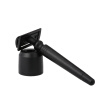 Aluminum Alloy Safety Razor with Stand Base Rotating Beard Trimmer Double-edged Long Handle Razor