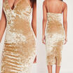 AU Sexy Women Bodycon Strappy V Neck Lace Flower Evening Party Ladies Midi Dress
