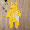 Newborn Baby Boy Girl Outfits Clothes Cute 3D Bunny Ear Romper Jumpsuit Bodysuit