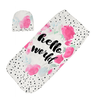 2PcsSet Newborn Swaddle Blanket Baby Cocoon Sleeping Bag Muslin Wrap Headband