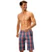 Seven wolves mens beach pants male cotton shorts Aloo trousers British wind casual in the tube trousers dark blue 06498 2XL