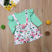 Newborn Baby Girls Floral 2pcs Clothes Jumpsuit Romper Bodysuit Dress Outfit Set