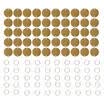 50 PCS Unfinished Wood Discs Coins Circles with Holes - DIY Family Birthday Lots