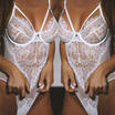 Women SexySissy Lingerie Lace Babydoll Bodysuit Thong Underwear Nightwear S-XL
