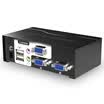 Shengwei KS-1021UA KVM automatic switch USB keyboard mouse 2 port wiring with audio two out of a VGA multi-computer switch share