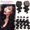 Peruvian Virgin Hair With Closure Peruvian Body Wave With Closure 4 bundles with closure Peruvian Virgin Hair Body Wave