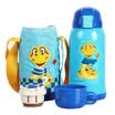 Cups bear children&39s insulation cups with straws children&39s cups stainless steel baby children&39s insulation pots student cups 600ml upgrade models - blue snakes