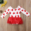 Newborn Kids Baby Girl Party Princess Romper Dress Skirt Bodysuit Outfit Clothes