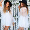 WOMEN LACE CROCHET BIKINI BEACHWEAR COVER UP BEACH DRESS SUMMER BATHING SUIt