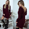 Winter Women Long Sleeve Bandage Bodycon Evening Party Cocktail Short Mini Dress