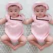 Newborn Baby Girl Summer Romper Bodysuit Jumpsuit Hat Outfits Sunsuit Clothes