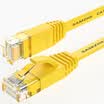 Shanze SAMZHE SZ-602YL six CAT6 class gigabit flat cable computer network jumper line cable yellow 2 meters