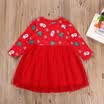 Fashion Toddler Baby Girls Red Christmas Dress Party Gown Xmas Tutu Dresses
