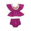 Toddler Kids Baby Girls Outfit Clothes T-shirt TopsPantsShortsBriefs 2PCS Set