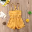 Summer Toddler Kids Baby Girls Off Shoulder Rompers Jumpsuits Playsuit Shorts