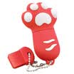 Right Transshow cartoon series colorful cat paw 8GB creative gift U disk red