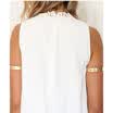 New Fashion Womens Sleeveless Casual Chiffon Top Blouse Lace Crochet Shirt