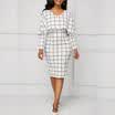 Fashion Womens Off Shoulder Long Sleeve Frill Ruffle Bardot Midi Bodycon Dress