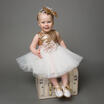 Princess Baby Girls Sequins Bow Party Dress Wedding Bridesmaid Dresses UK Stock