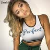 Emmababy Women Casual Solid Tank Tops Vest Blouse Sexy Sleeveless Crop Top Shirt