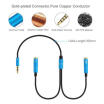 35mm Earphone Mic Audio Y Splitter Cable Male to 2 Female Plug Converter Gifts