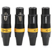 Akihuo CHOSEAL XLR female high-fidelity audio connector microphone connector KTV audio engineering accessories card Nong mother four QD2002B
