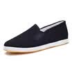 Cloth cloth old Beijing shoes men&39s shoes hand-bottomed Melaleuca at the end of the shoes men&39s breathable feet casual shoes low to help solid color patch lazy shoes black 39 yards