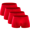Heng Yuan Xiang men red underwear elastic cotton Benming letter in the waist section of the waist underwear four loaded 17095