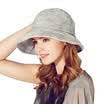 Jingdong supermarket kamon Kenmont km-3180 outdoor women summer fashion printing curling sun fisherman hat light gray
