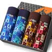 Playboy PLAYBOY 5283 Men&39s underwear Men&39s flat pants in the waist four pants elastic loose shorts 4 gift box multi-color XXL