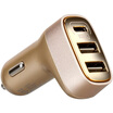 MOMAX car charger car charger Type-c usb car charger dual-port usb car charger car cigarette lighter head 54A mobile phone car filled champagne gold