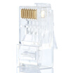 AMPCOM engineering six class crystal head pure copper RJ45 Gigabit cable connector CAT6 computer network connector 50U gold plated 100