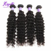 7A Brazilian Virgin Hair Deep Wave 100 Unprocessed Brazilian Deep Wave Virgin Hair 4 pcs lot Cheap Brazilian hair weave bundles