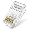 Akiara CHOSEAL six crystal head gold-plated RJ45 engineering gigabit crystal head 8P8C computer network cable connector 50 QS906Z50