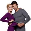 Arctic cashmere thermal underwear men&39s&women&39s thickening&cashmere gold cashmere autumn clothing Qiuku men&women warm suit NSRB6810 male dark gray 175